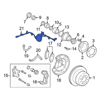 Lexus OE - Rear Left ABS Wheel Speed Sensor