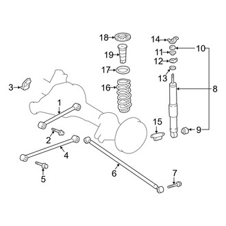 Lexus OE - Rear Suspension - Suspension Components
