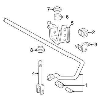 Lexus OE - Rear Suspension - Stabilizer Bar & Components