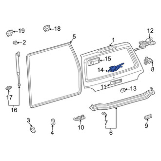 Lexus OE - Rear Inner Liftgate Latch Handle