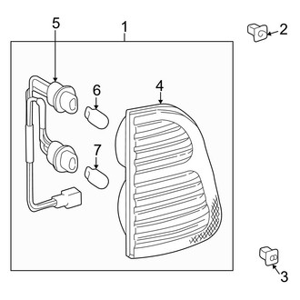 Lexus OE - Rear Lamps - Tail Lamps (On Lift Gate)