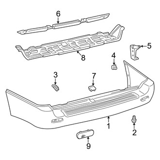 Lexus OE - Rear Bumper - Bumper & Components