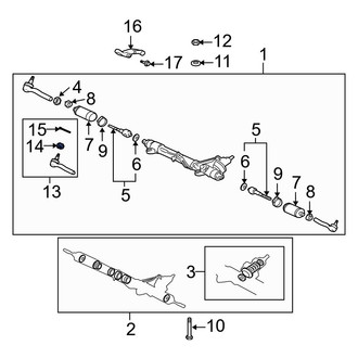 Lexus OE - Outer Steering Tie Rod Nut
