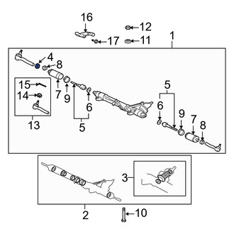 Lexus OE - Rack and Pinion Nut