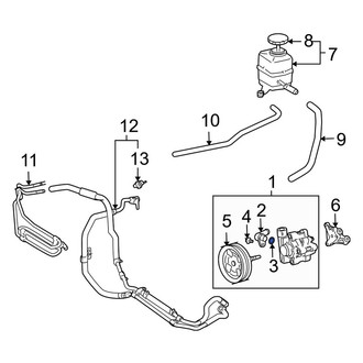 Lexus OE - Power Steering Return Line End Fitting O-Ring