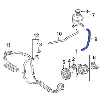 Lexus OE - Power Steering Reservoir Hose