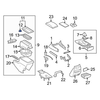 Lexus OE - Center Console Latch