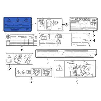 Lexus OE - A/C System Information Label