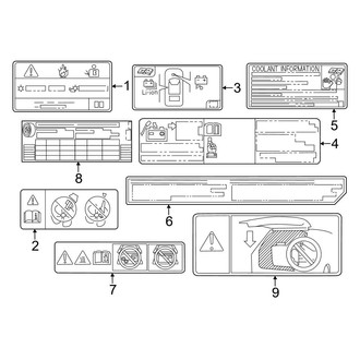Lexus OE - Information Labels - Labels