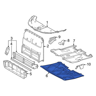 Lexus OE - Front Floor Pan Splash Shield