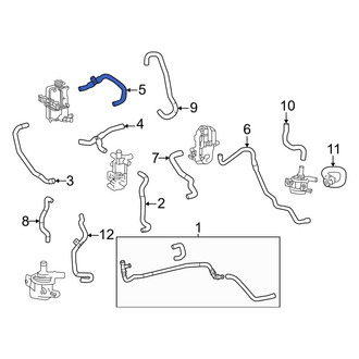 Lexus OE - Front Drive Motor Inverter Coolant Line