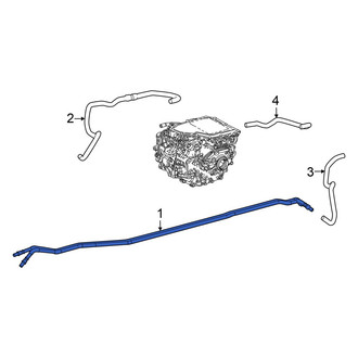 Lexus OE - Rear Drive Motor Inverter Coolant Line