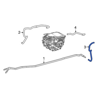 Lexus OE - Rear Drive Motor Inverter Coolant Line