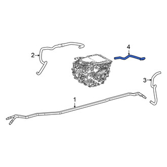 Lexus OE - Rear Drive Motor Inverter Coolant Line