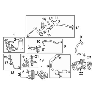 Lexus OE - Air Conditioner & Heater - Condenser, Compressor & Lines