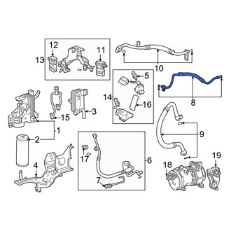 Lexus OE - A/C Refrigerant Liquid Hose