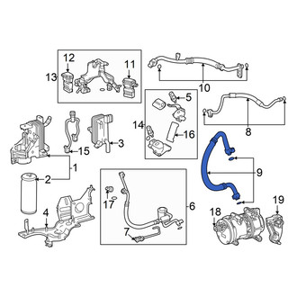 Lexus OE - A/C Refrigerant Suction Hose