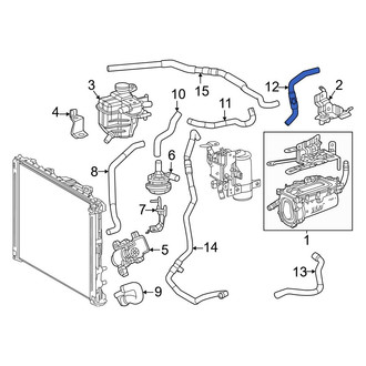 Lexus OE - Left HVAC Heater Hose