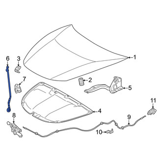 Lexus OE - Front Hood & Trunk Prop Rod