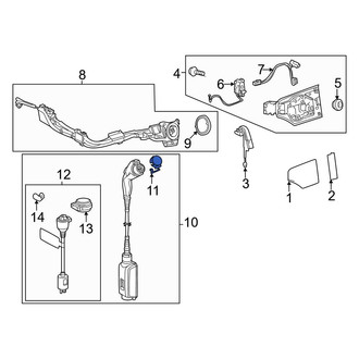 Lexus OE - Drive Motor Battery Pack Charging Port Cover