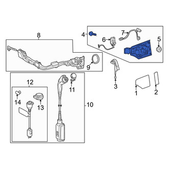 Lexus OE - Front Drive Motor Battery Pack Charging Port Door Assembly
