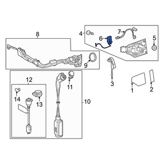 Lexus OE - Front Drive Motor Battery Pack Charging Port Door Latch