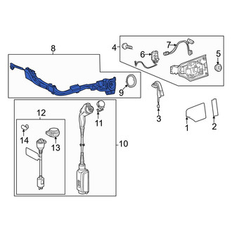 Lexus OE - Front Drive Motor Battery Pack Charging Port Assembly