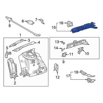 Lexus OE - Front Left Inner Frame Side Member