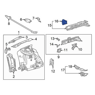 Lexus OE - Front Left Frame Rail End