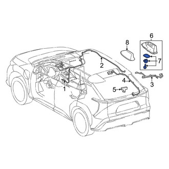 Lexus OE - Radio Antenna Base