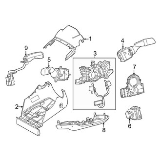 Lexus OE - Steering Column - Shroud, Switches & Levers (Power Tilt, W/O Steer by Wire)