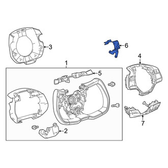 Lexus OE - Left Steering Wheel Transmission Shift Control Switch Bracket