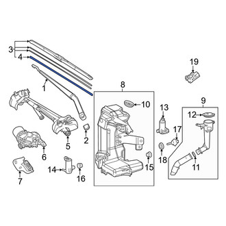 Lexus OE - Front Right Wiper Blade Refill