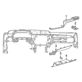 Lexus OE - Instrument Panel Components (Passenger Side)