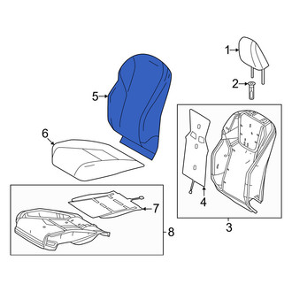 Lexus OE - Front Right Seat Back Cushion Cover