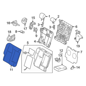 Lexus OE - Front Right Seat Back Cushion Cover