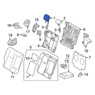 Lexus OE - Rear Right Inner Headrest