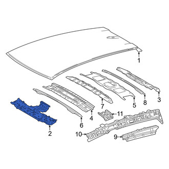 Lexus OE - Front Roof Header Panel