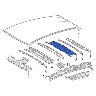 Lexus OE - Rear Roof Panel Reinforcement