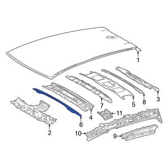 Lexus OE - Front Roof Bow