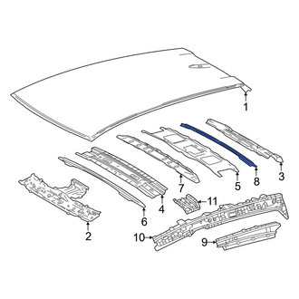 Lexus OE - Rear Roof Bow