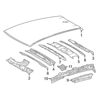 Lexus OE - Roof & Components (W/O Glass Roof Panel)