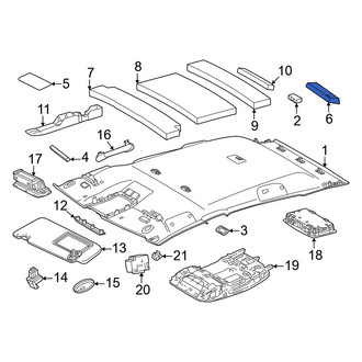 Lexus OE - Rear Left Headliner Insulator
