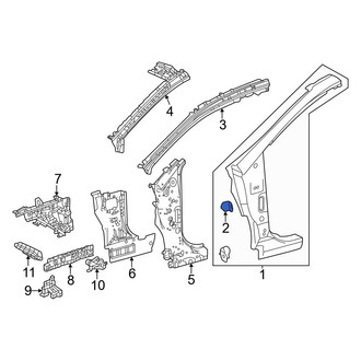 Lexus OE - Outer Body A-Pillar Bracket