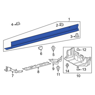 Lexus OE - Left Rocker Panel Guard