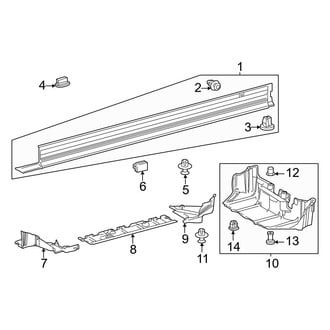 Lexus OE - Pillars, Rocker & Floor - Exterior Trim