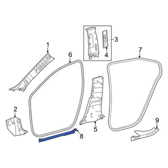 Lexus OE - Front Left Door Sill Plate
