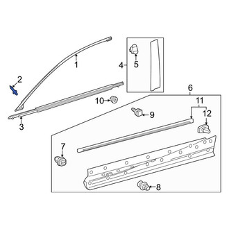 Lexus OE - Door Reveal Molding Rivet
