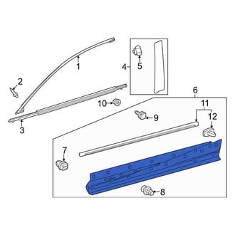 Lexus OE - Front Left Door Molding