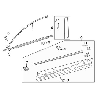 Lexus OE - Front Door - Exterior Trim